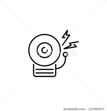 Alarm bell icon 125900975