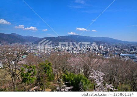 View of Matsumoto city from Matsumoto Castle Park, Nagano Prefecture 125901184