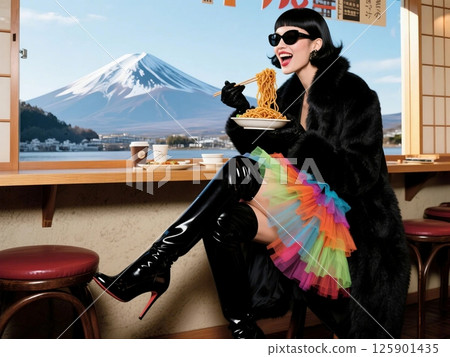 Gourmet trip, Yakisoba in Fujinomiya City 125901435