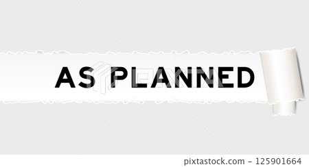 Ripped gray paper background that have word as planned under torn part Ripped gray paper background that have word as planned under torn part 125901664