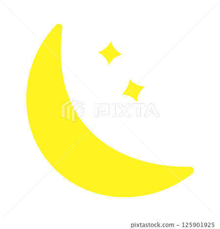 天氣月亮圖示顏色 125901925