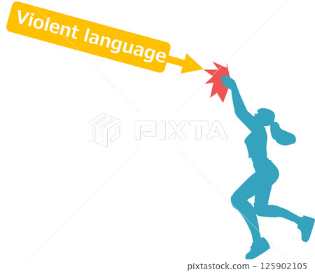 Illustration of blocking abusive language 125902105