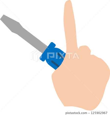 Graphic material illustration of holding tools Graphic material illustration of holding tools 125902967