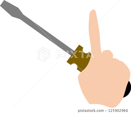 Graphic material illustration of holding tools Graphic material illustration of holding tools 125902968