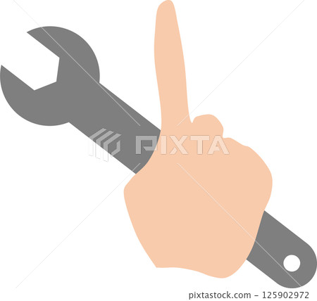 Graphic material illustration of holding tools Graphic material illustration of holding tools 125902972