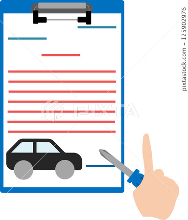 Car inspection graphic illustration Car inspection graphic illustration 125902976
