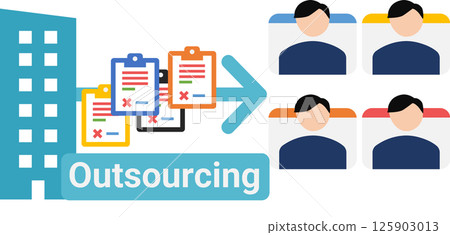 外包工作插圖 125903013