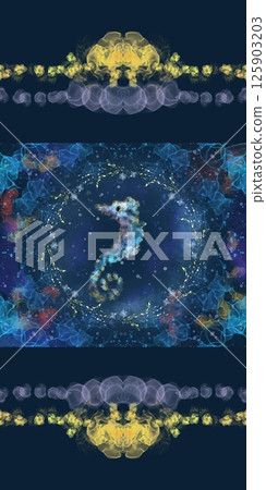 "Poetry of the Sea - Dream of a Seahorse" (postcard size) 125903203