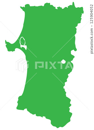 Akita Prefecture Map 125904052