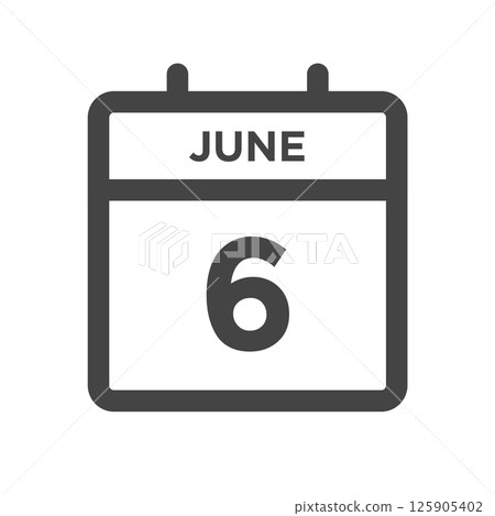 June 6 Calendar Day or Calender Date for Deadlines or Appointment 125905402
