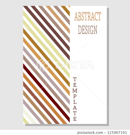Colored parallel lines. The idea for the design of title pages, covers, books, brochures, leaflets, posters, booklets. Template for interior and decoration ideas 125907191