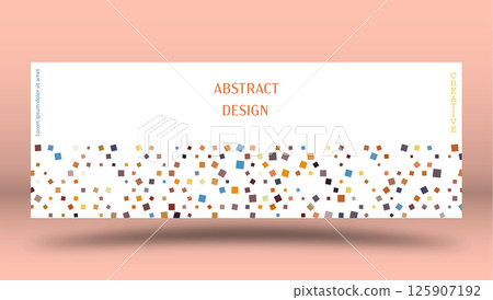 Abstract geometric design. template for a cover, book, poster, banner. The idea of interior design, prints and decorations. Creative design layout 125907192