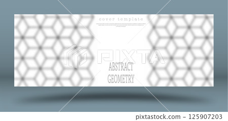 Abstract black and white geometric design. Layout for the design of the cover, banner, poster, postcard and corporate design. The idea of interior and decorative creativity Abstract black and white geometric design. Layout for the design of the cover, banner, poster, postcard and corporate design. The idea of interior and decorative creativity 125907203