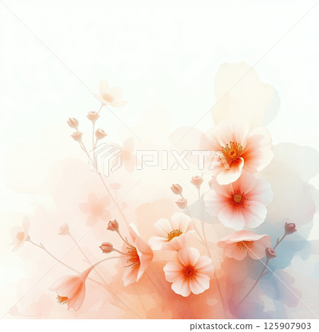 Feminine spring flower design, ideal for journaling and invites. Feminine spring flower design, ideal for journaling and invites. 125907903