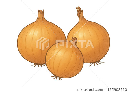 Onion illustration (anime style, simple design) 125908510