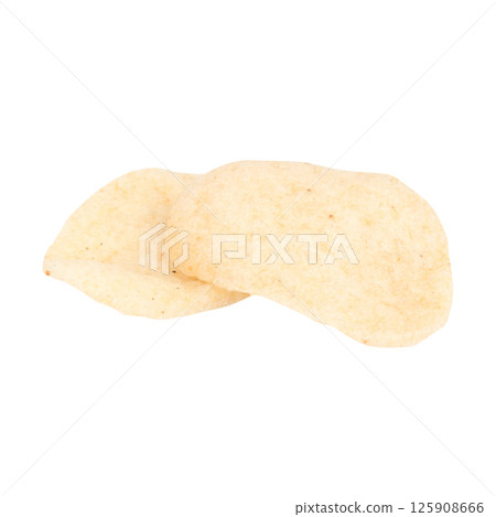 Shrimp crackers isolated on white background Shrimp crackers isolated on white background 125908666