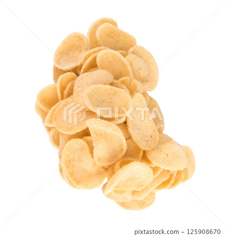Shrimp crackers isolated on white background Shrimp crackers isolated on white background 125908670