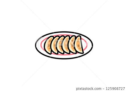 中餐館餃子簡單圖解 125908727