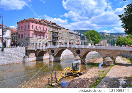 View of the historic centre of Sarajevo View of the historic centre of Sarajevo 125909244