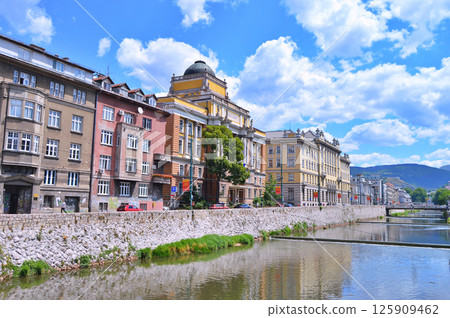 Sarajevo, the capital city of Bosnia and Herzegovina, landscape view Sarajevo, the capital city of Bosnia and Herzegovina, landscape view 125909462