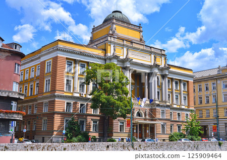 Sarajevo, the capital city of Bosnia and Herzegovina, landscape view 125909464