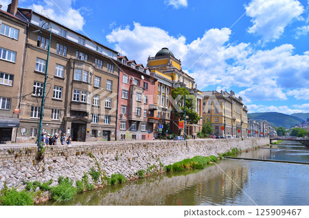 Sarajevo, the capital city of Bosnia and Herzegovina, landscape view Sarajevo, the capital city of Bosnia and Herzegovina, landscape view 125909467