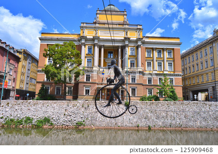 Sarajevo, the capital city of Bosnia and Herzegovina, landscape view 125909468