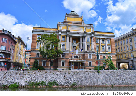 Sarajevo, the capital city of Bosnia and Herzegovina, landscape view 125909469