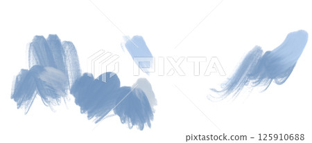 Illustration with chunky blue or light blue designs 125910688