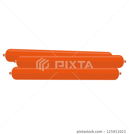 Fish sausage illustration 125911021