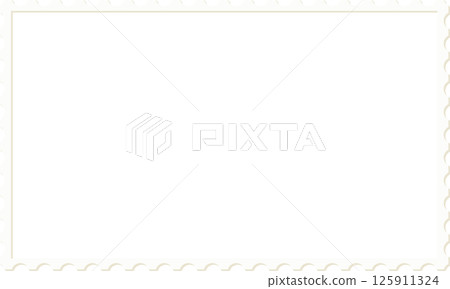 三維矩形白色郵票框 三維矩形白色郵票框 125911324