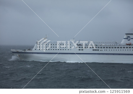 Passing ferry from the ferry Passing ferry from the ferry 125911569