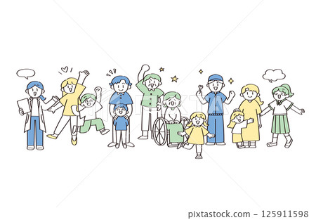 Illustration of various people 125911598