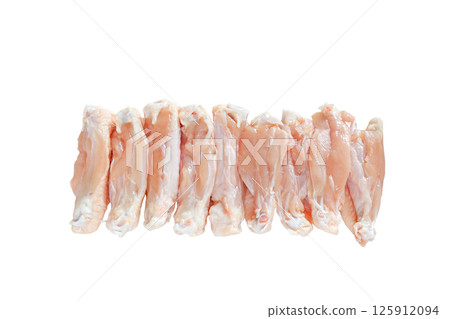 越後雞翅[白色背景，剪貼畫] 125912094