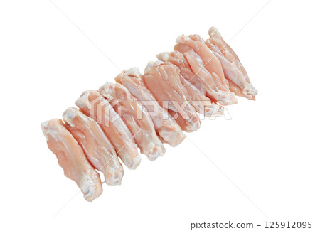 越後雞翅[白色背景，剪貼畫] 125912095
