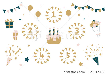 Anniversary material set Anniversary material set 125912412