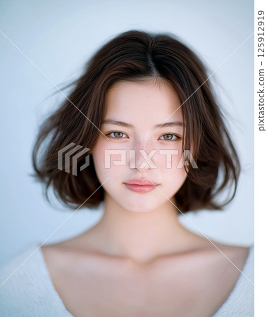 Beautiful women with beautiful skin/skin care "AI generated images" 125912919