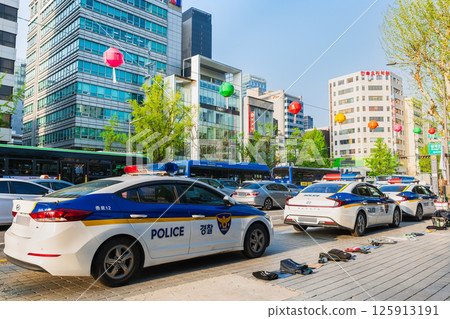 韓國首爾的警車 125913191