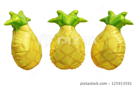 pineapple shape foil balloon 3D graphic pineapple shape foil balloon 3D graphic 125913591