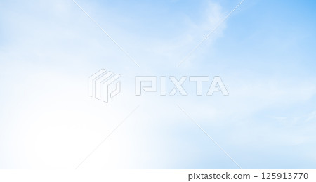 Sky Cloud Blue Background Cloudy summer Winter Season Day, Light Beauty Horizon Spring Brigth Gradient Calm Abstract Backdrop Air Nature View Wallpaper Landscape Cyan color Environment, Fluffy Climate 125913770