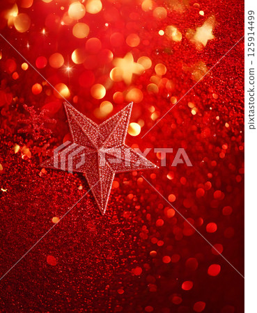 Sparkly abstract red light and glitter background Sparkly abstract red light and glitter background 125914499
