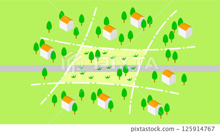 Illustration of municipalities at risk of disappearing Illustration of municipalities at risk of disappearing 125914767