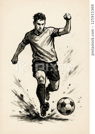 Soccer dribble 125915369
