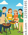 Barbecue with friends 125915495