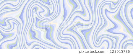 Blue and green psychedelic lines texture. Abstract trippy marble effect background. Swirl wavy striped pattern for print, banner, poster, cover, floor swatch. Blue grey liquid funky backdrop. Vector Blue and green psychedelic lines texture. Abstract trippy marble effect background. Swirl wavy striped pattern for print, banner, poster, cover, floor swatch. Blue grey liquid funky backdrop. Vector 125915786