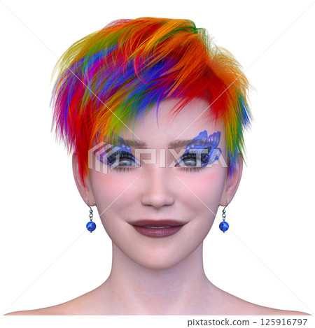 Close-up of a woman's face 125916797