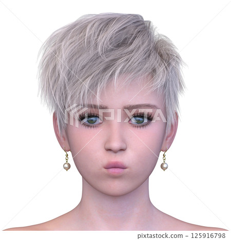 Close-up of a woman's face 125916798