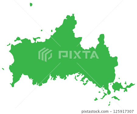 Yamaguchi Prefecture Map Yamaguchi Prefecture Map 125917307