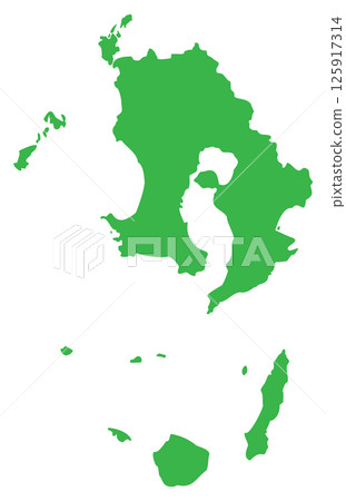 Kagoshima prefecture map 125917314