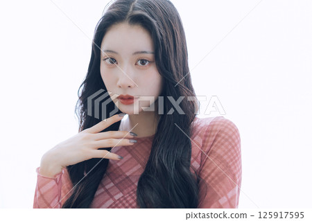 Hair style image of long black hair 125917595